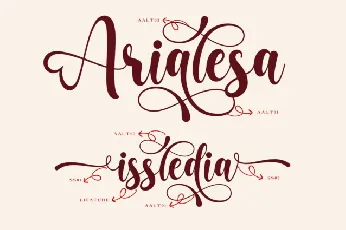 Arialesa Handlettering font