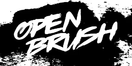 Open Brush font