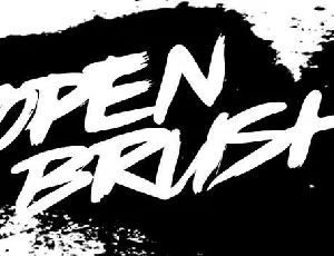 Open Brush font