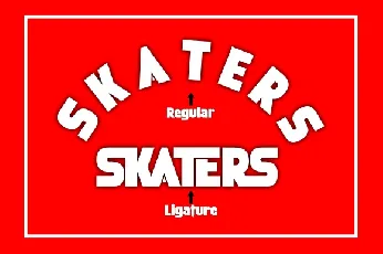 Skaters font