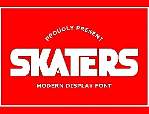 Skaters font