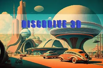 Discrdive 3D font