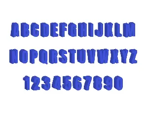 Discrdive 3D font