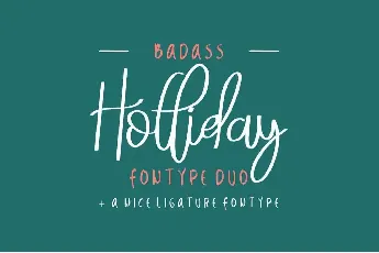 Badass Holliday Demo font