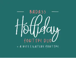 Badass Holliday Demo font