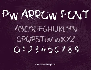 PW Arrow font