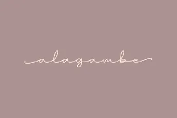 Alagambe font