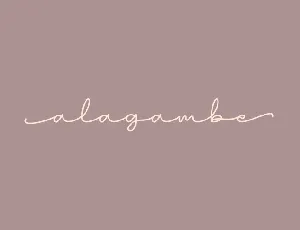 Alagambe font