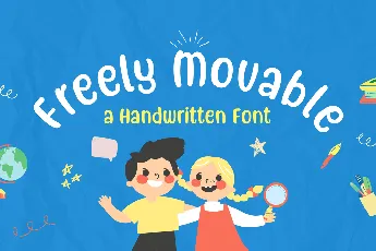 Freely Movable font