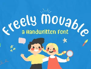 Freely Movable font