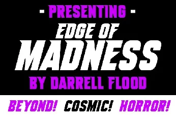 Edge Of Madness font