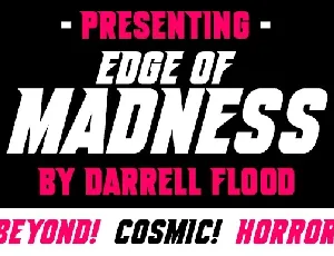 Edge Of Madness font