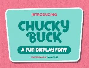 Chucky Buck Display font