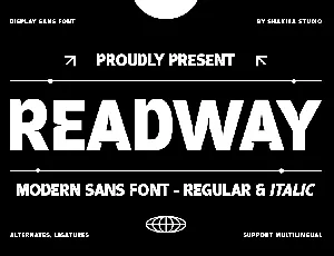 Readway font