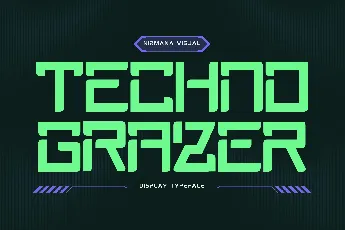 Techno Grazer font