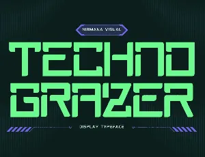 Techno Grazer font