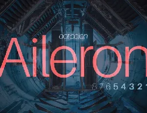 Aileron font