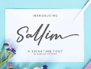 Sallim Signature font