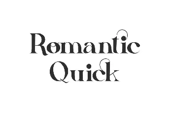 Romantic Quick font