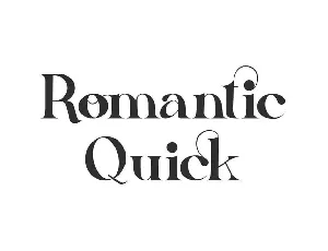 Romantic Quick font