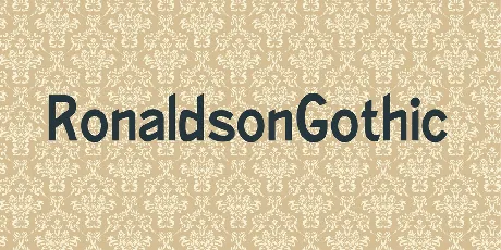 RonaldsonGothic font