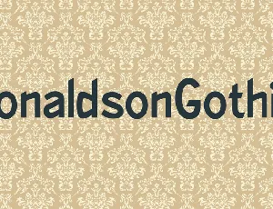 RonaldsonGothic font