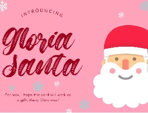 Gloria Santa font