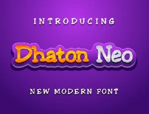 Dhaton Neo font