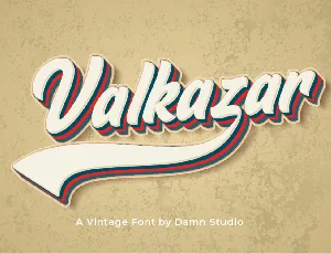 Valkazar font