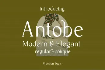 Antobe Serif font