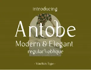 Antobe Serif font