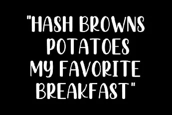 Hashed Browns Handwritten font