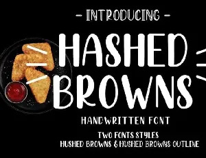 Hashed Browns Handwritten font