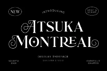 Atsuka Montreal font