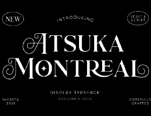 Atsuka Montreal font