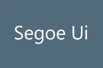 Segoe Ui font