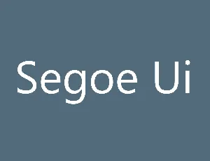 Segoe Ui font