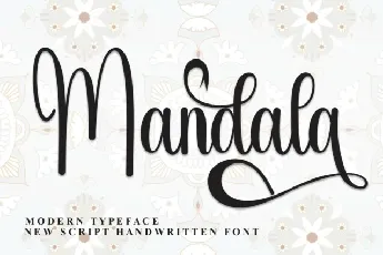 Mandala Script font