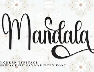 Mandala Script font