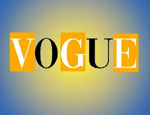 Vogue font