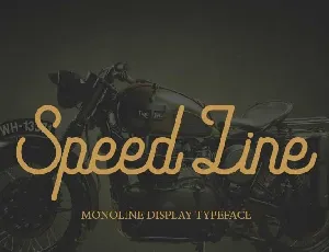 Speed Line font