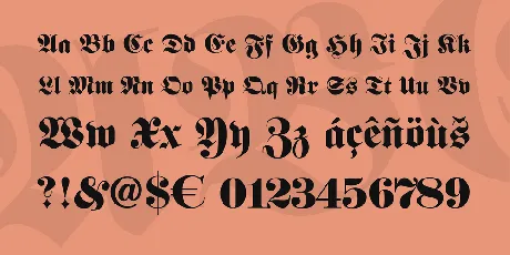 Fette UNZ Fraktur font