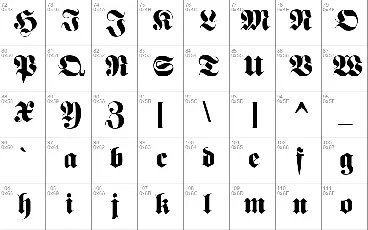 Fette UNZ Fraktur font