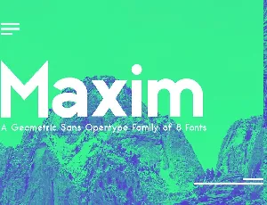 Maxim Sans Family font