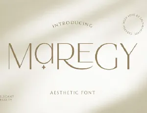 Maregy font