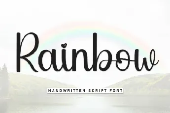 Rainbow Script font