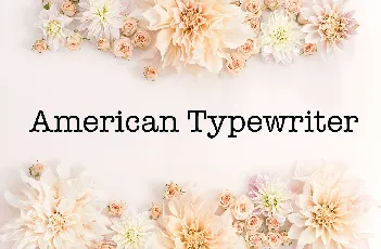 American Typewriter font