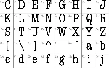 American Typewriter font