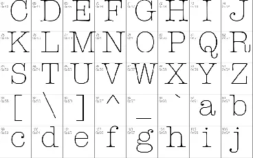 American Typewriter font