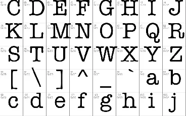 American Typewriter font